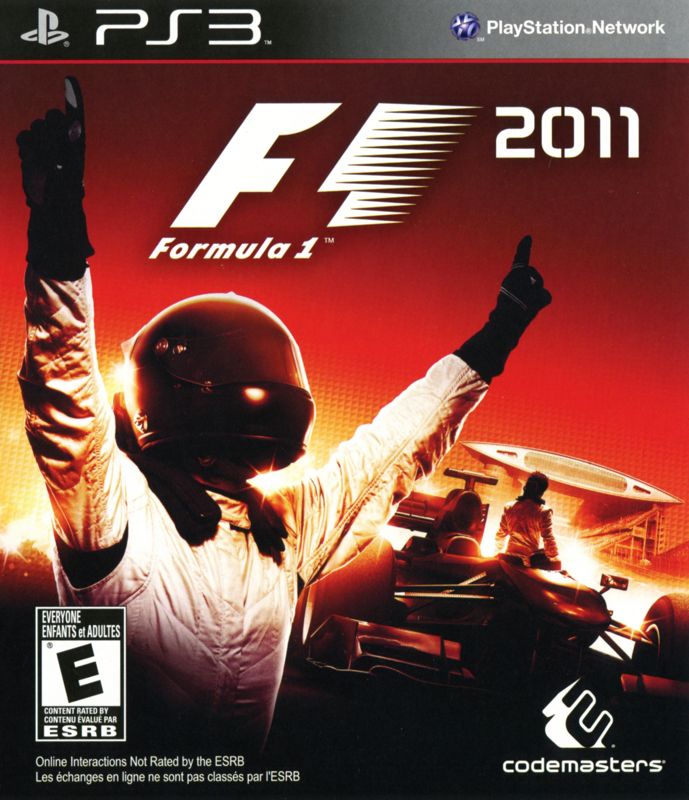 F1 2011 box art for Xbox 360